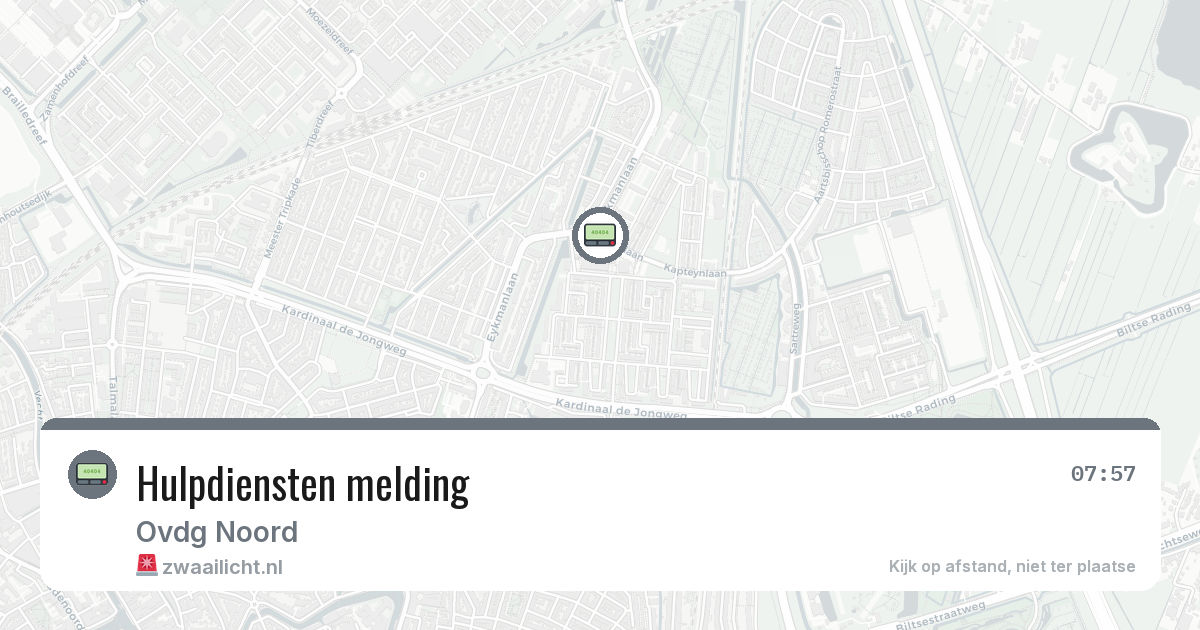 Hulpdiensten melding — 30 jan 2026