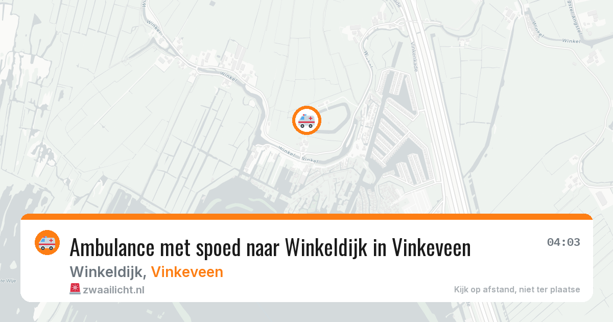 Ambulance met spoed naar Winkeldijk in Vinkeveen — 9 apr 2026