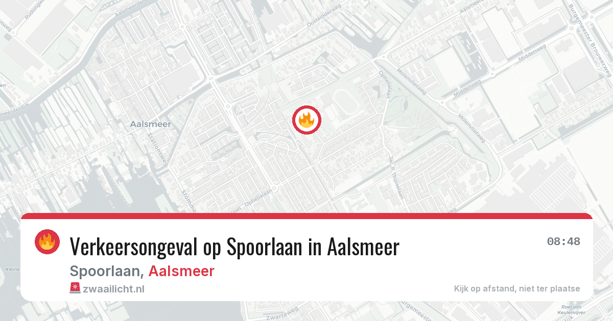 Verkeersongeval op Spoorlaan in Aalsmeer — 20 jul 2026