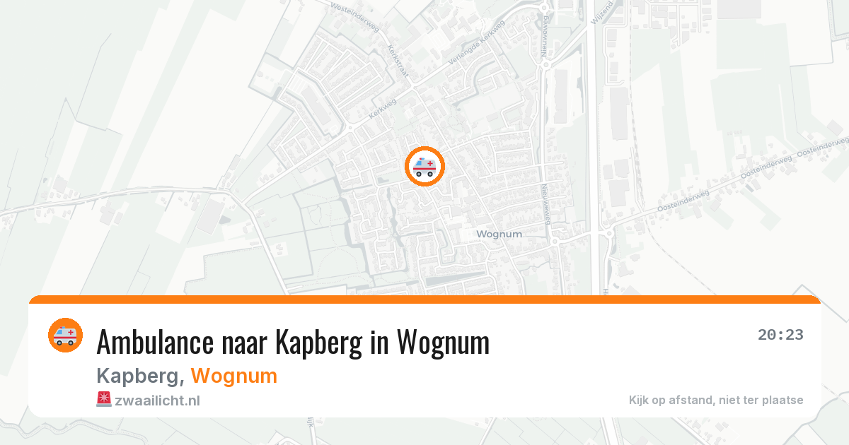 Ambulance naar Kapberg in Wognum — 24 mrt 2026