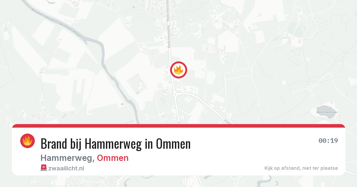 Brand bij Hammerweg in Ommen — 19 jun 2026