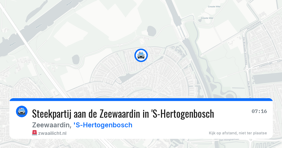 Steekpartij aan de Zeewaardin in 'S-Hertogenbosch — 25 mei 2026
