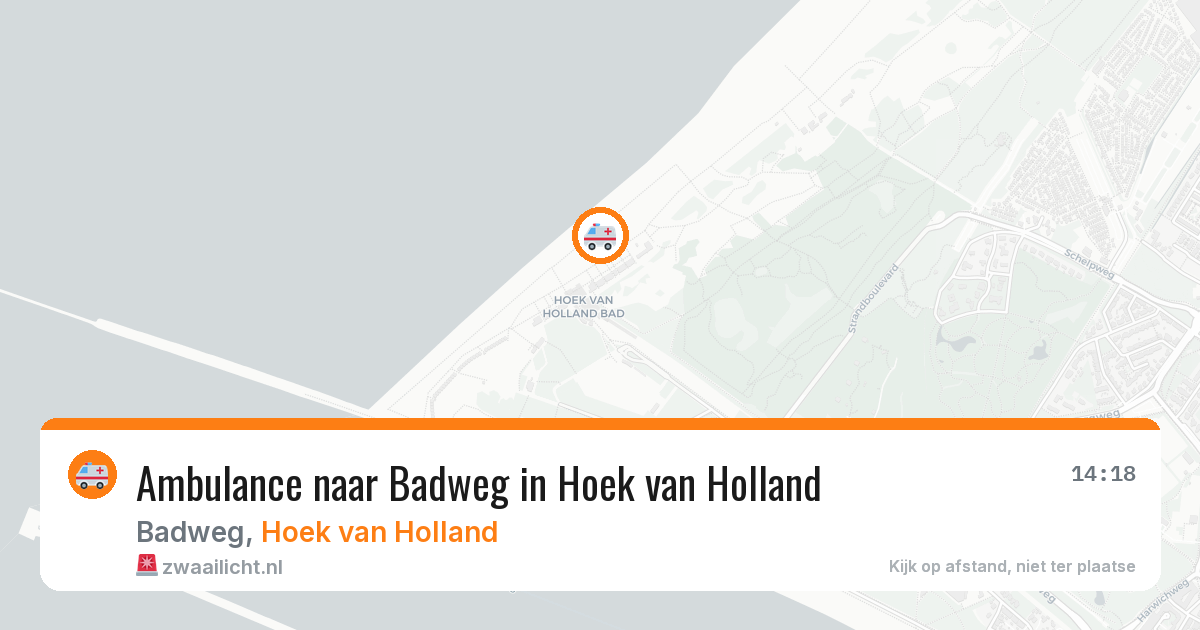 Ambulance naar Badweg in Hoek van Holland — 31 jul 2026