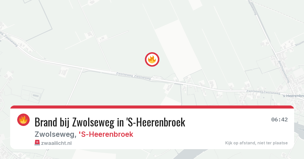 Brand bij Zwolseweg in 'S-Heerenbroek — 11 apr 2026