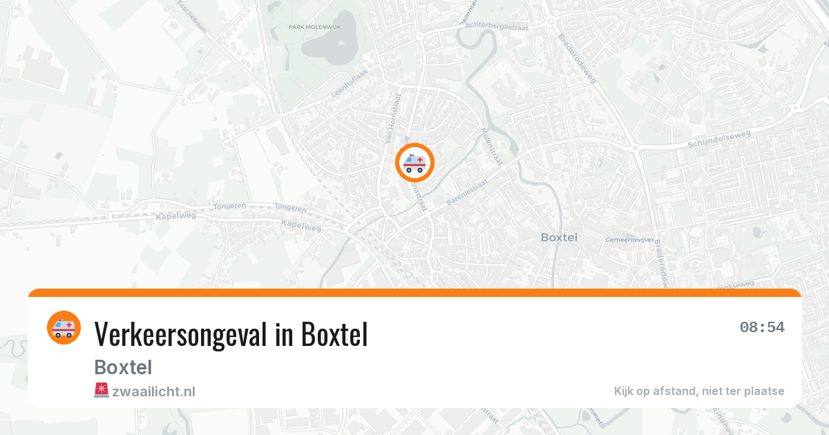 Verkeersongeval in Boxtel — 9 jul 2026