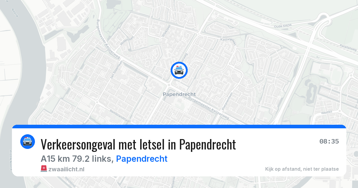 Verkeersongeval met letsel in Papendrecht — 17 apr 2026