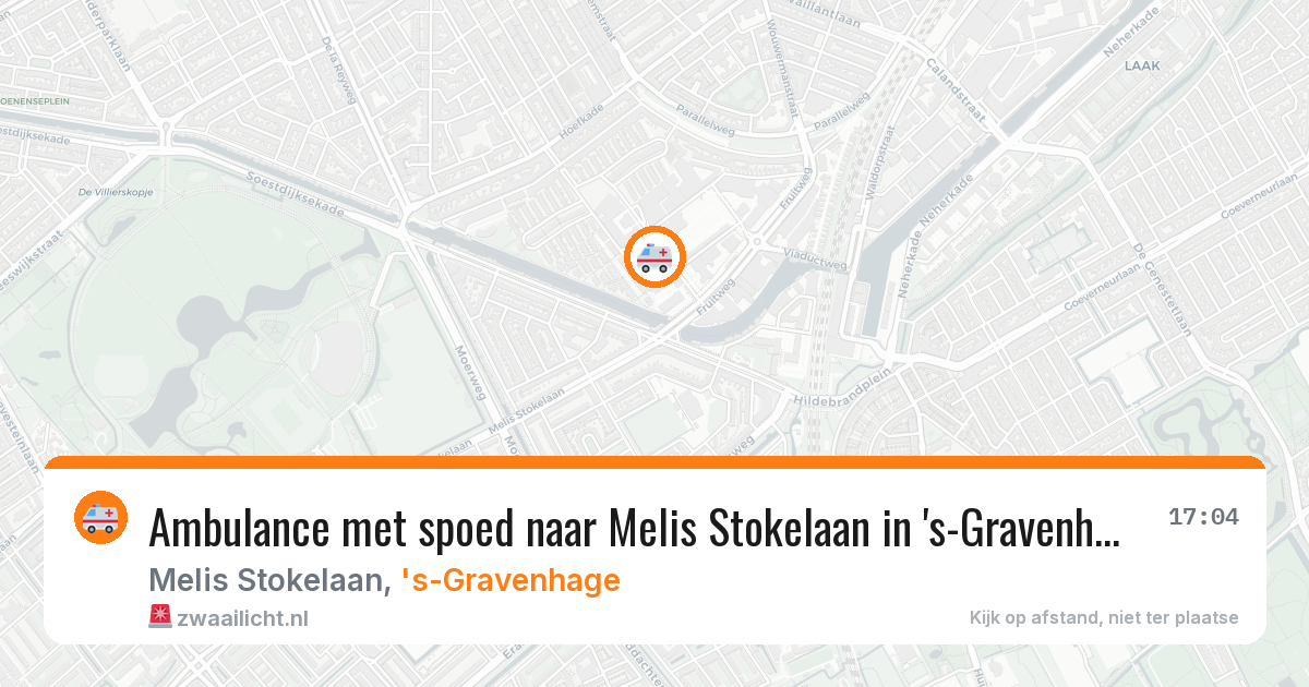 Ambulance met spoed naar Melis Stokelaan in 's-Gravenhage — 10 apr 2026