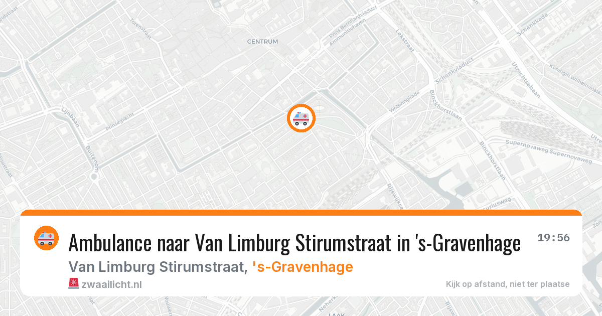 Ambulance naar Van Limburg Stirumstraat in 's-Gravenhage — 18 apr 2026