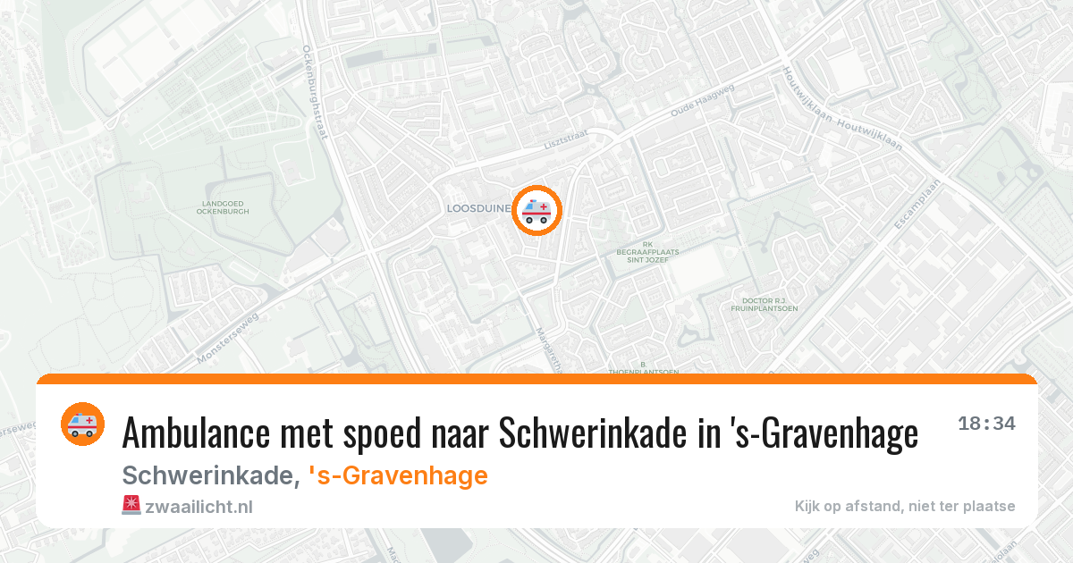 Ambulance met spoed naar Schwerinkade in 's-Gravenhage — 25 feb 2026
