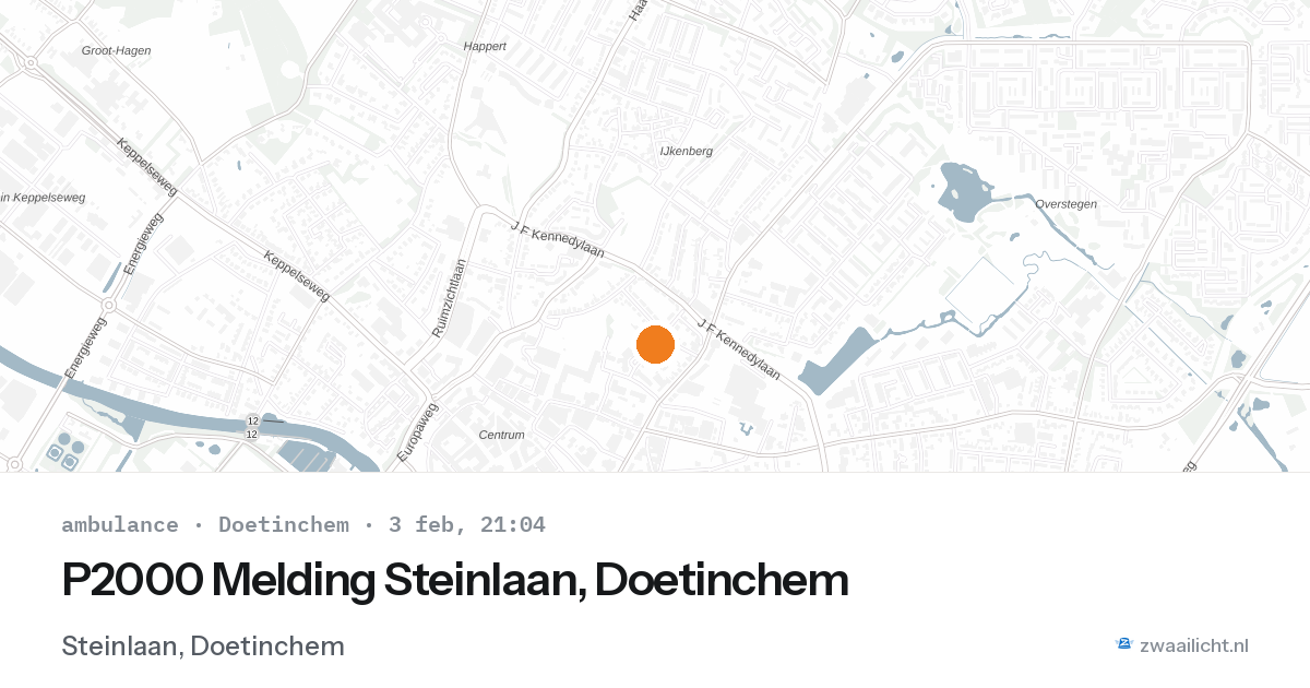 P2000 Melding Steinlaan, Doetinchem — 3 feb 2026