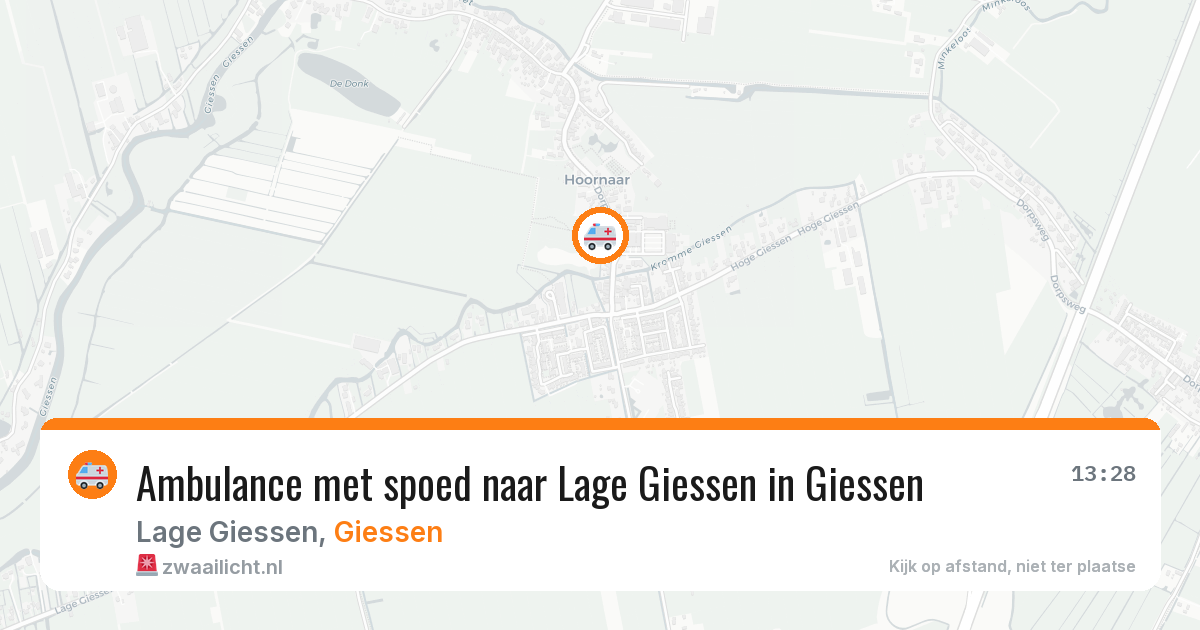 Ambulance met spoed naar Lage Giessen in Giessen — 24 jul 2026
