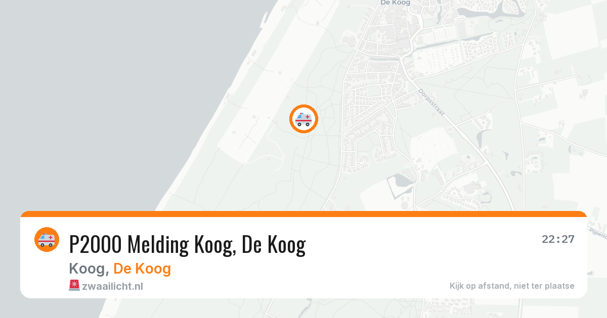 P2000 Melding Koog, De Koog — 12 aug 2026