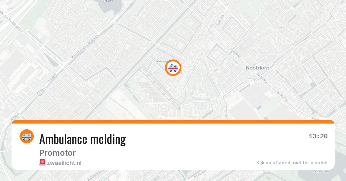Ambulance melding — 4 apr 2026