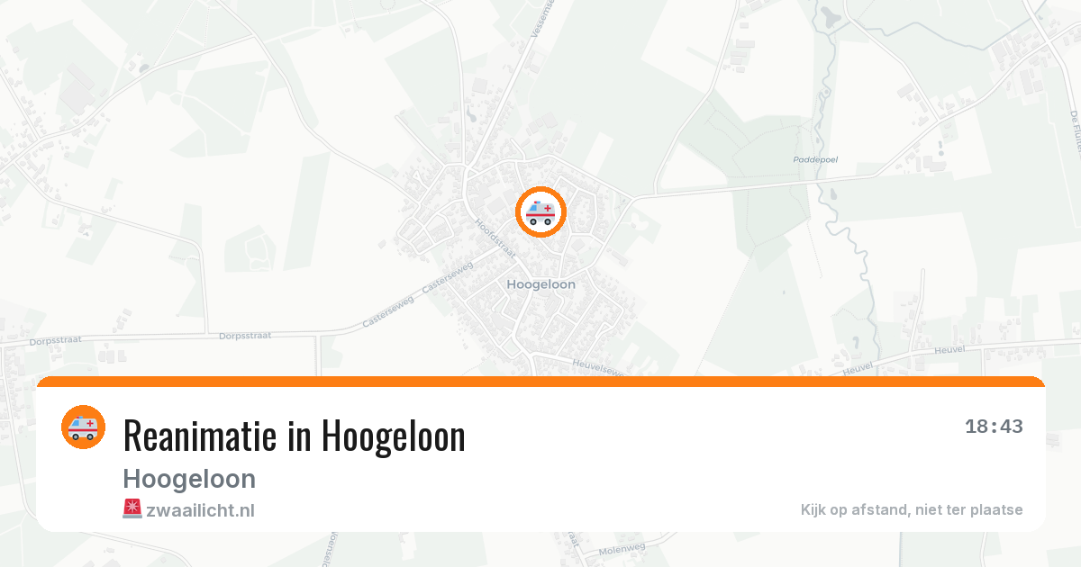 Reanimatie in Hoogeloon — 27 jun 2026