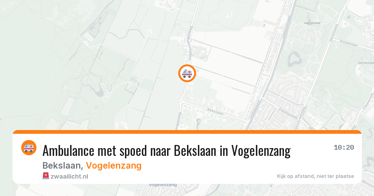Ambulance met spoed naar Bekslaan in Vogelenzang — 26 jan 2026