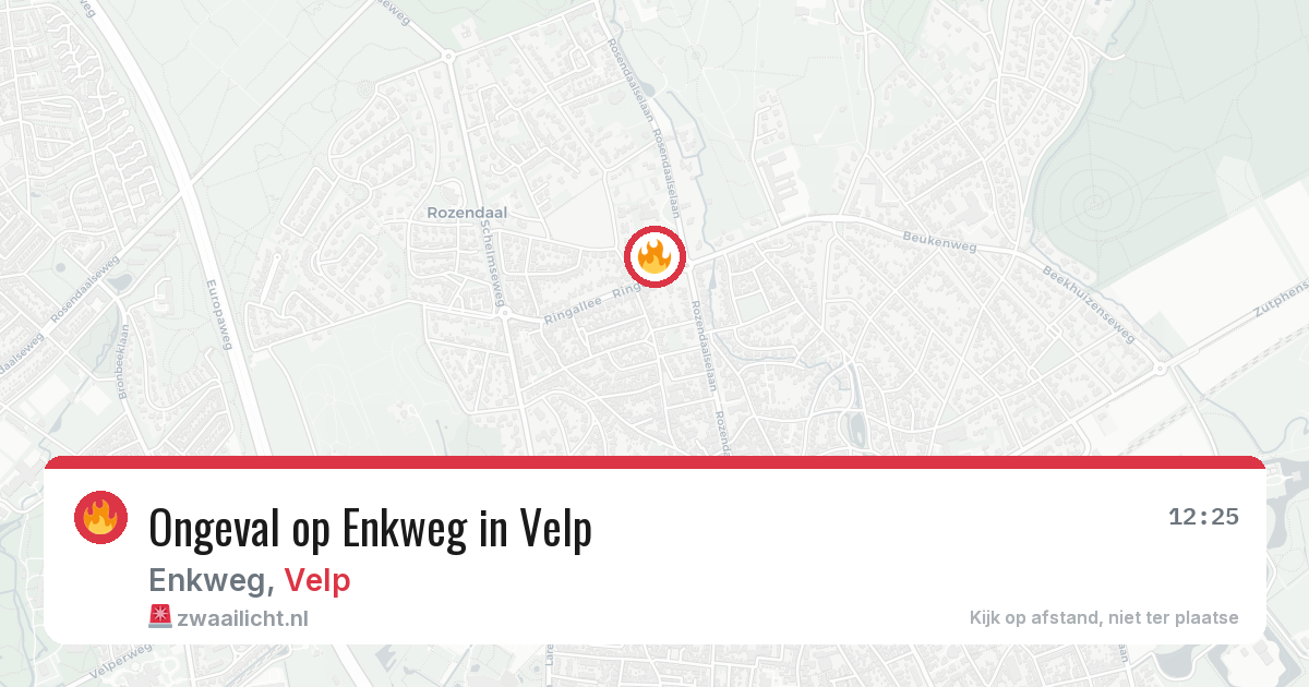 Ongeval op Enkweg in Velp — 29 jun 2026