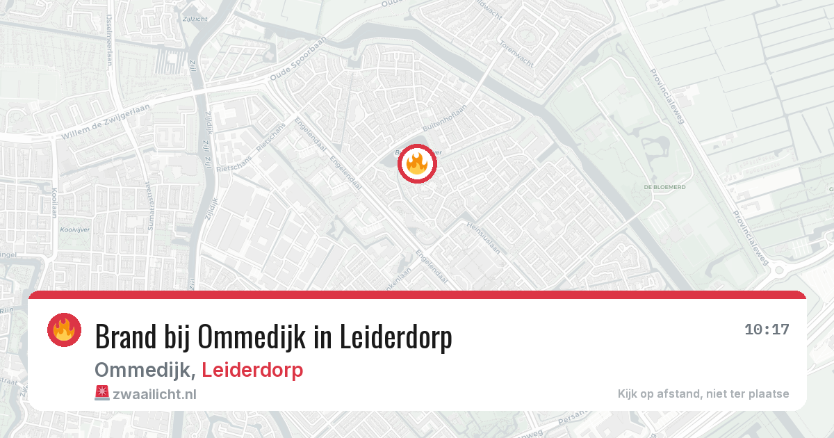 Brand bij Ommedijk in Leiderdorp — 4 aug 2026
