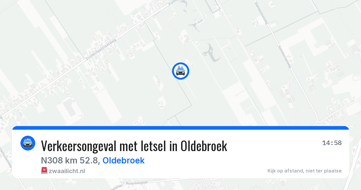 Verkeersongeval met letsel in Oldebroek — 19 jun 2026