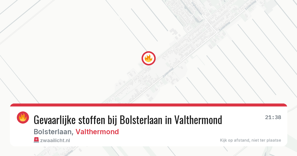 Gevaarlijke stoffen bij Bolsterlaan in Valthermond — 1 jun 2026
