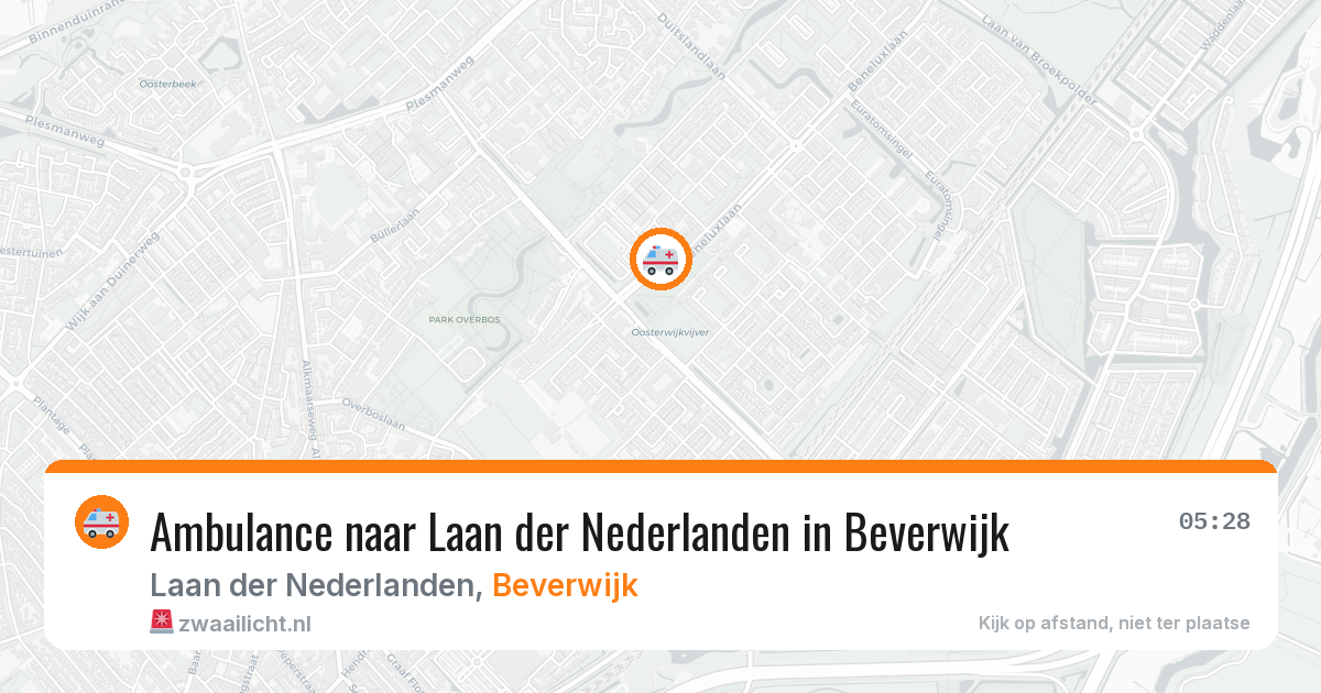 Ambulance naar Laan der Nederlanden in Beverwijk — 28 mrt 2026