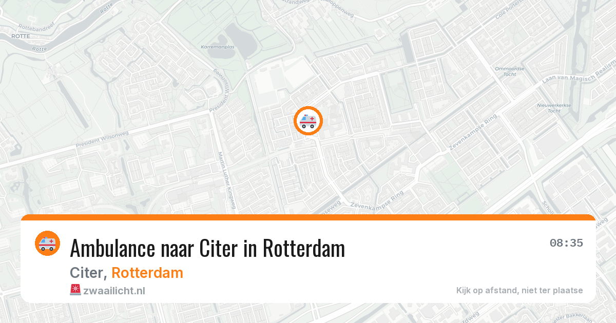 Ambulance naar Citer in Rotterdam — 6 jul 2026