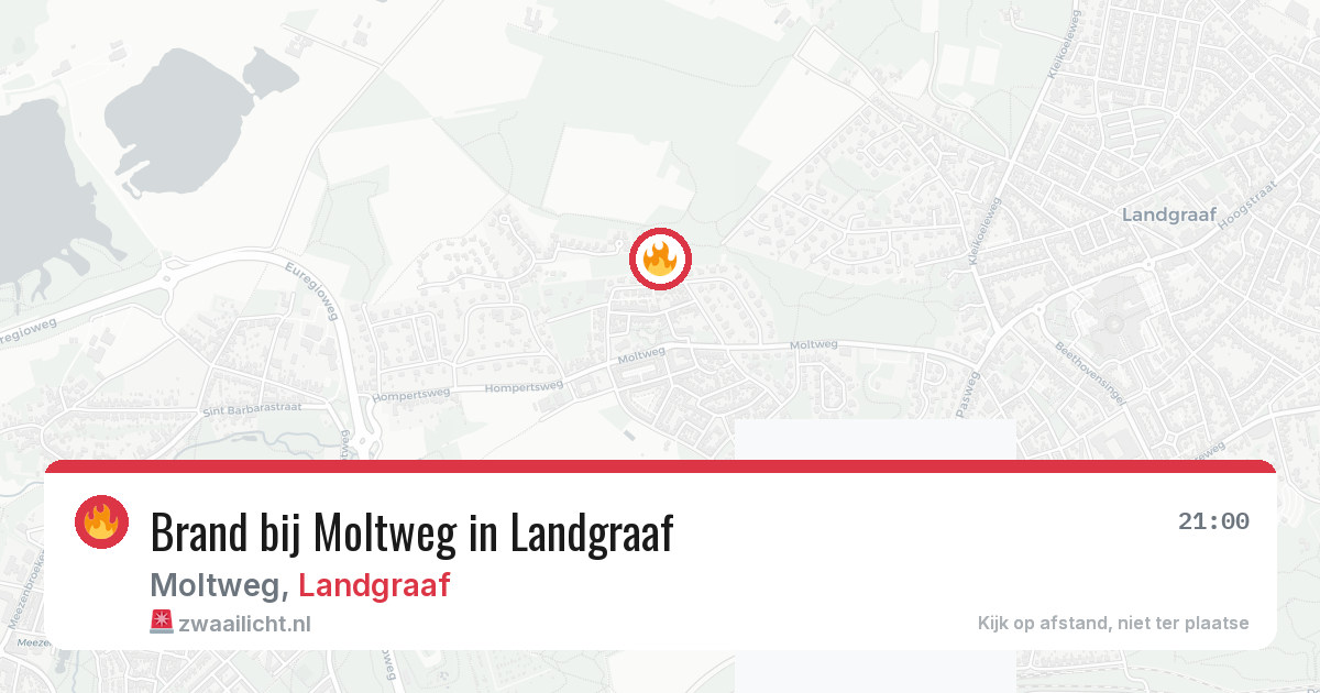 Brand bij Moltweg in Landgraaf — 22 jan 2026