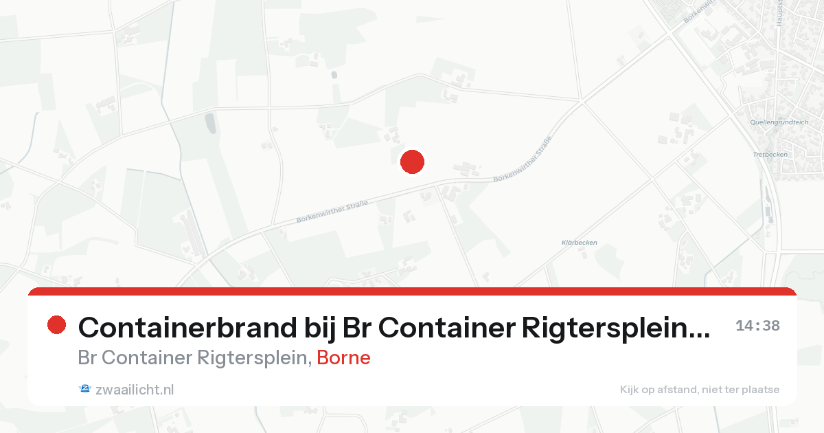 Containerbrand bij Br Container Rigtersplein in Borne — 7 feb 2026