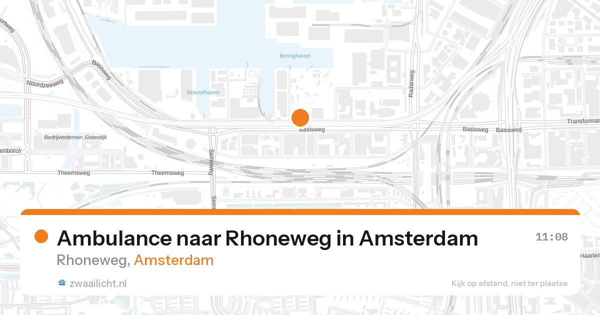 Ambulance naar Rhoneweg in Amsterdam — 28 aug 2026