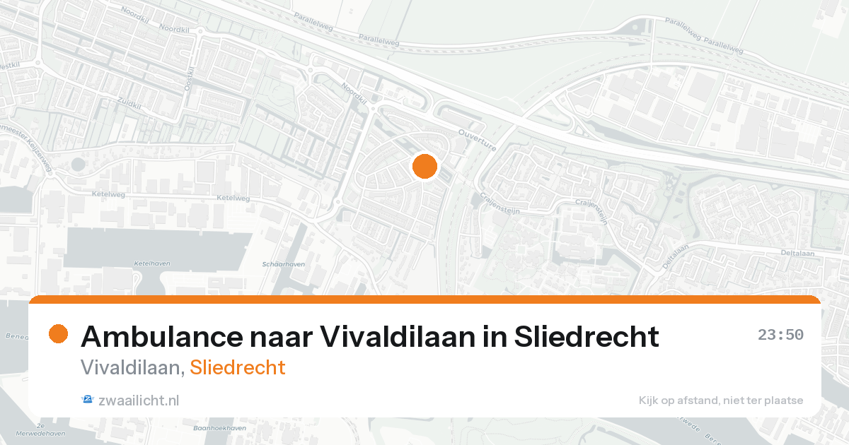 Ambulance naar Vivaldilaan in Sliedrecht — 7 feb 2026
