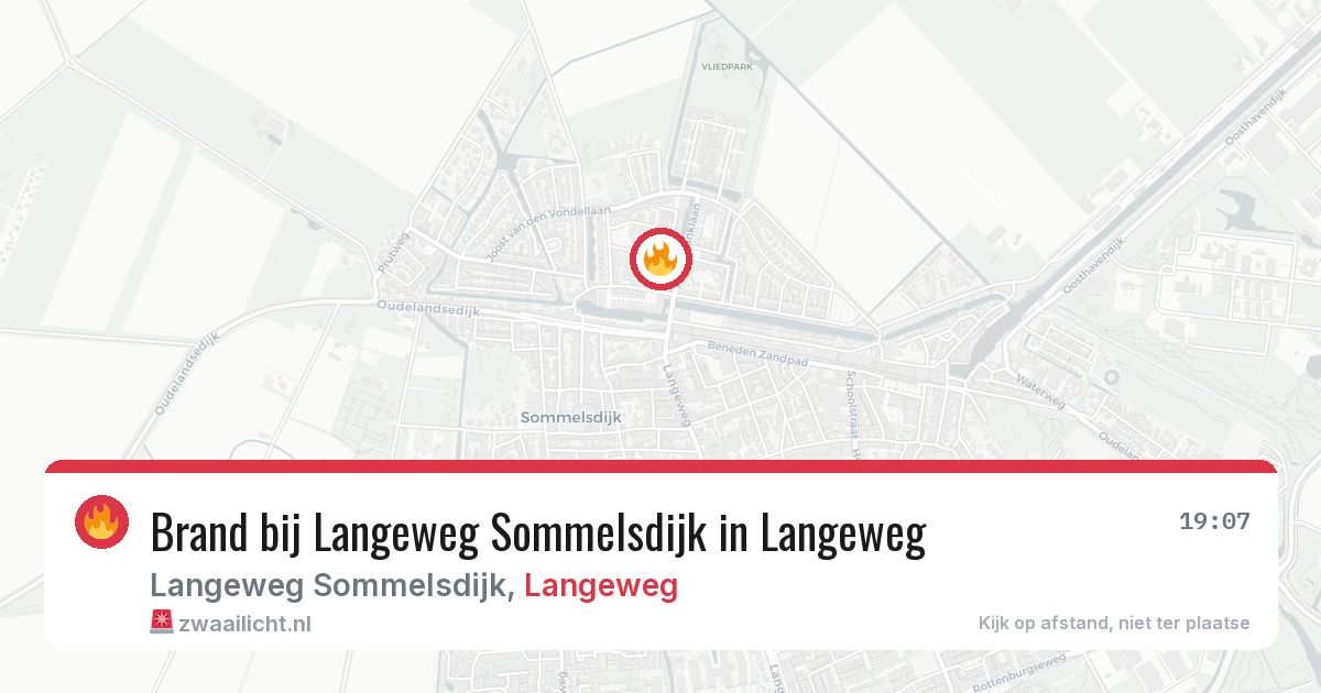 Brand bij Langeweg Sommelsdijk in Langeweg — 19 mrt 2026