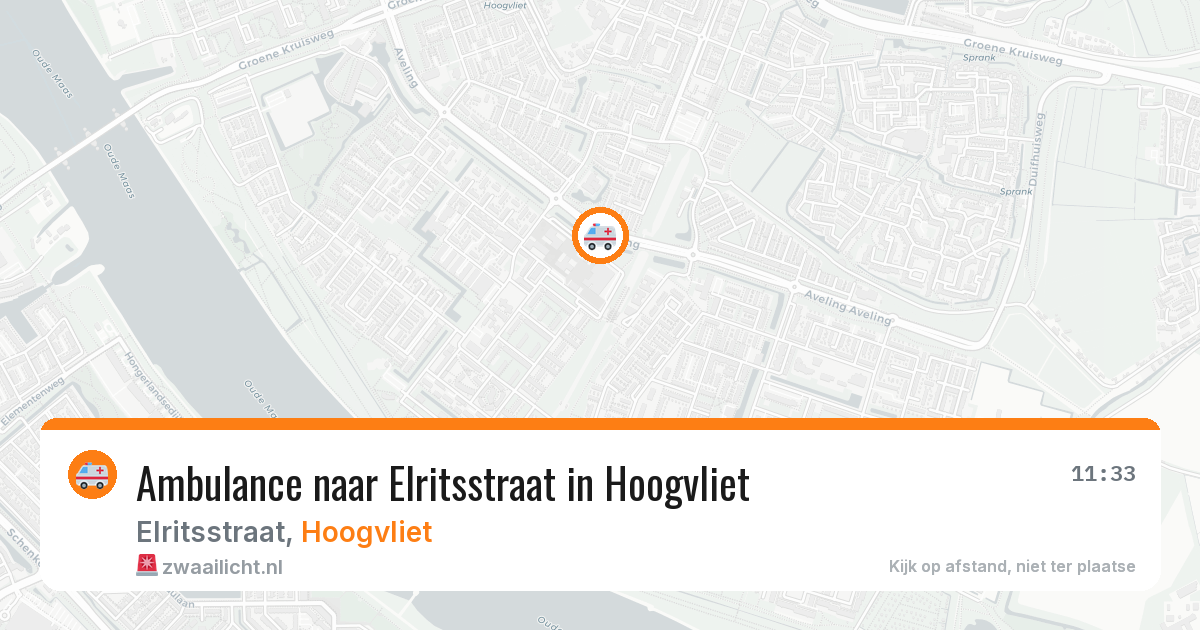 Ambulance naar Elritsstraat in Hoogvliet — 16 jun 2026