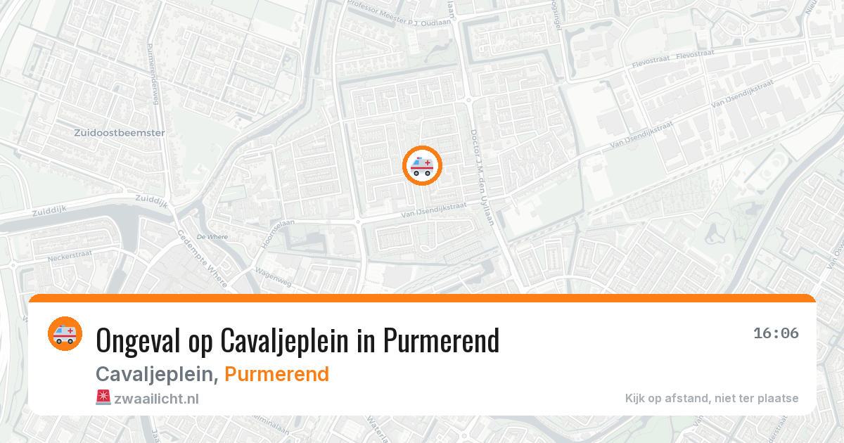 Ongeval op Cavaljeplein in Purmerend — 12 feb 2026