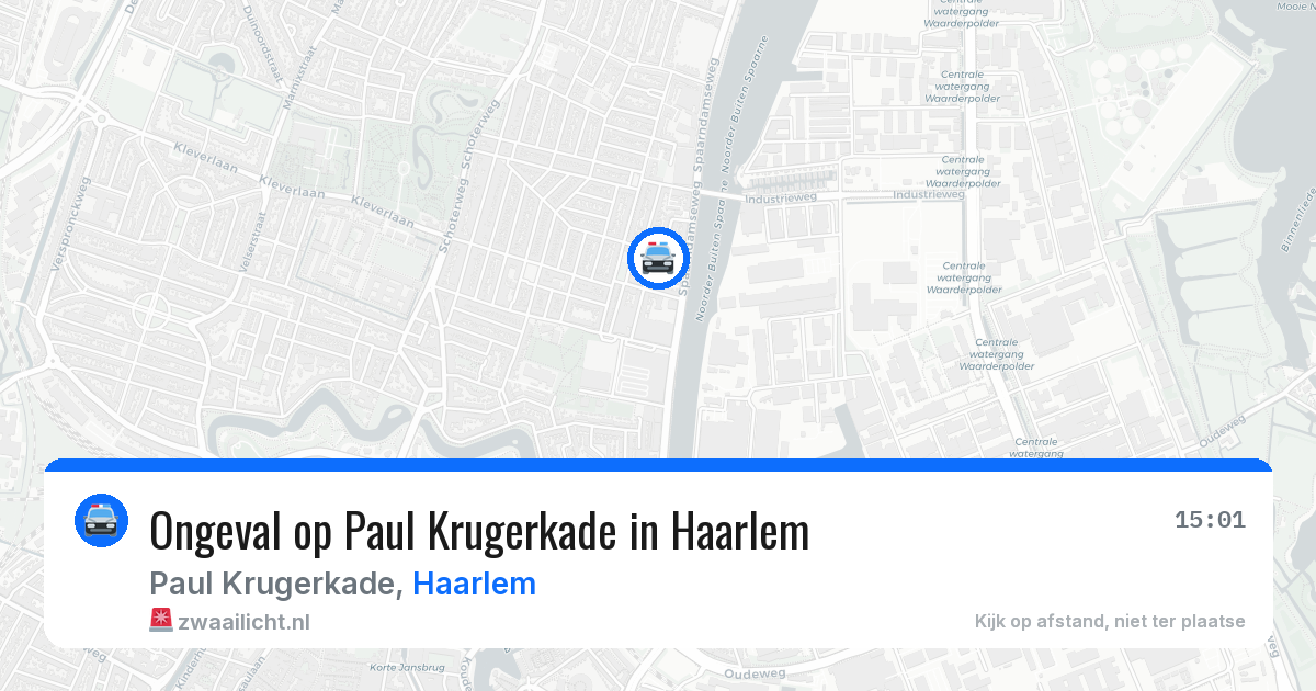 Ongeval op Paul Krugerkade in Haarlem — 28 jun 2026