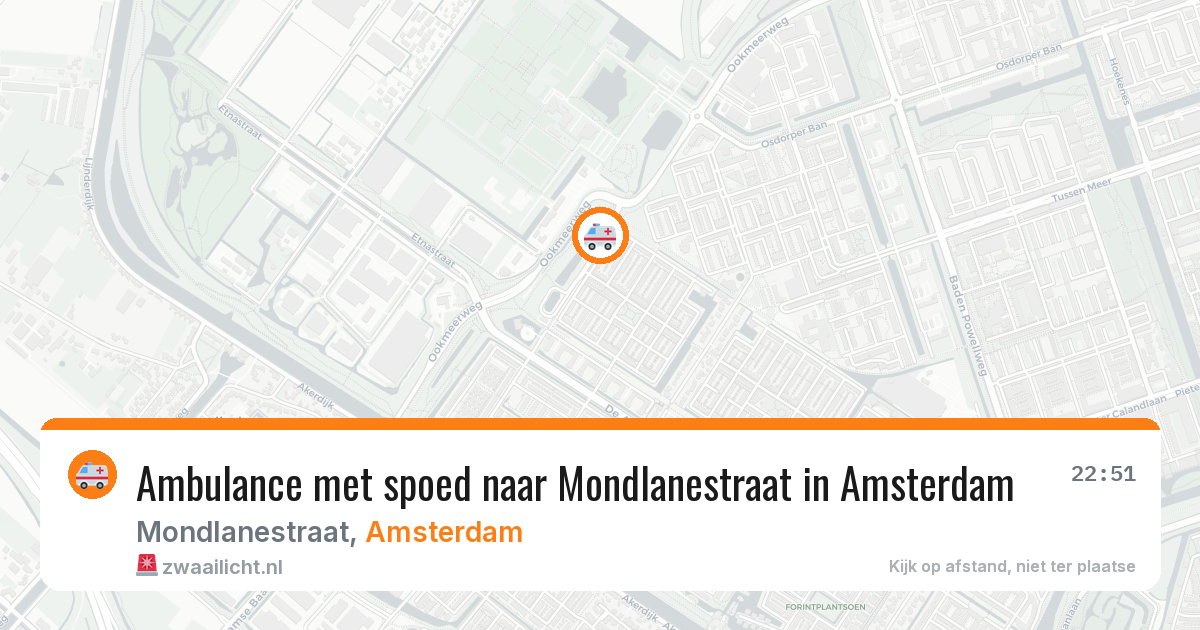 Ambulance met spoed naar Mondlanestraat in Amsterdam — 3 mei 2026