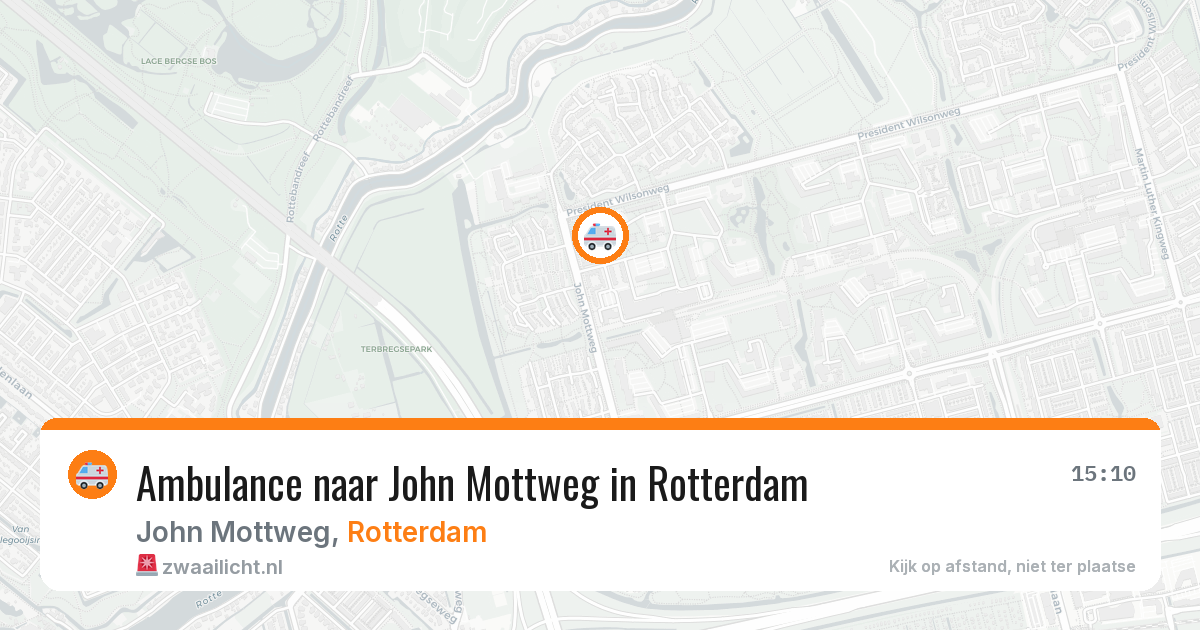 Ambulance naar John Mottweg in Rotterdam — 8 jun 2026