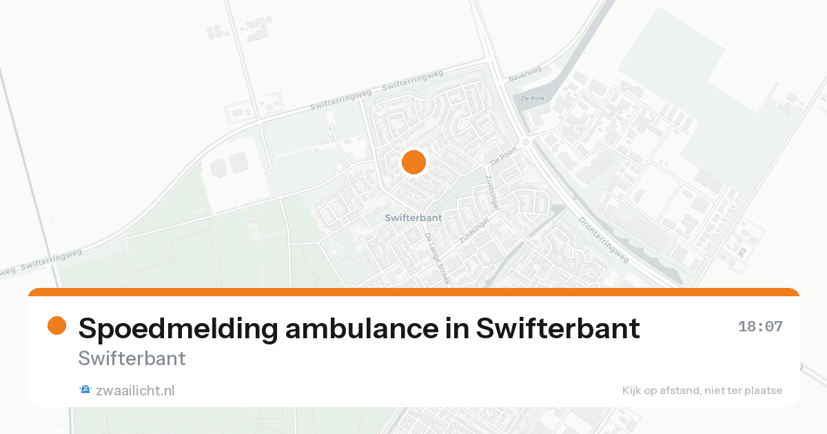 Spoedmelding ambulance in Swifterbant — 30 jan 2026