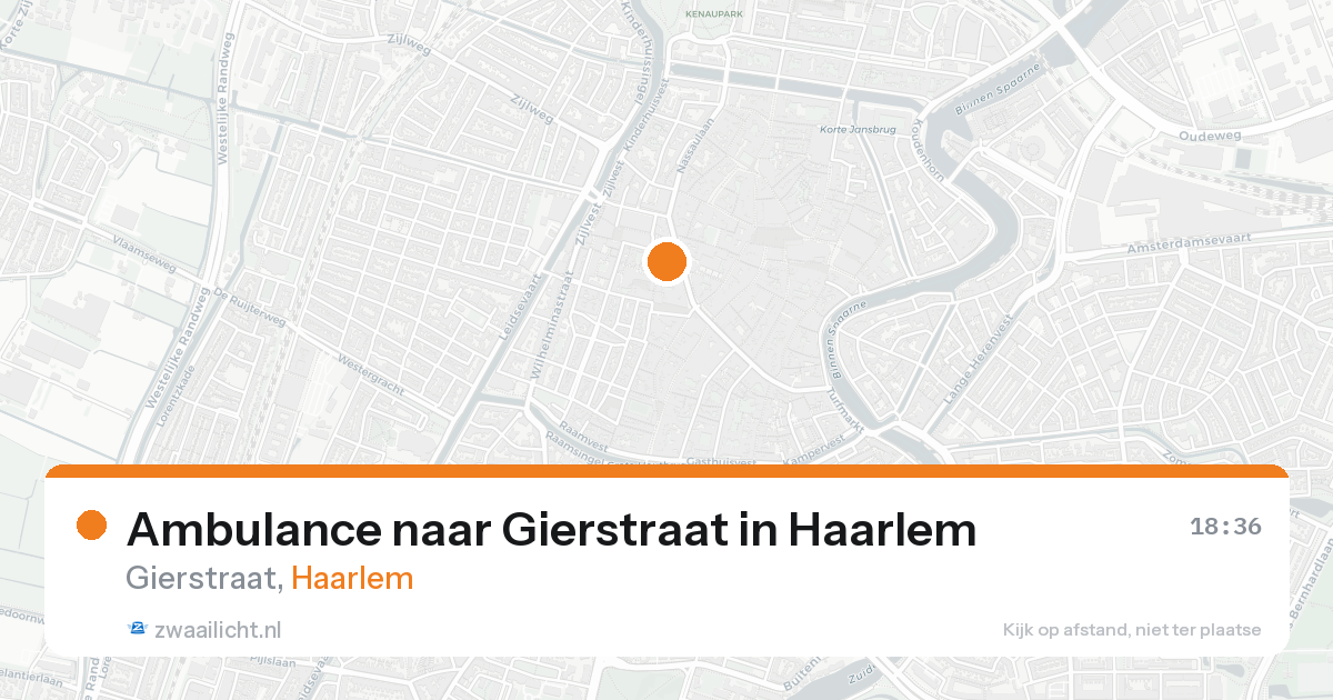 Ambulance naar Gierstraat in Haarlem — 22 aug 2026