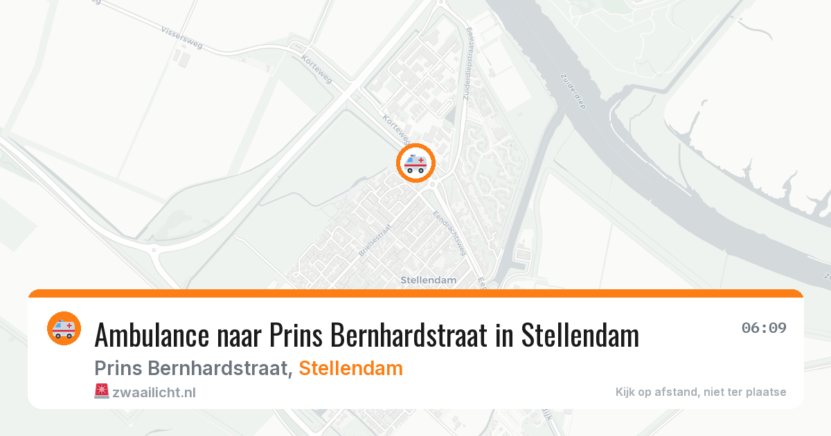 Ambulance naar Prins Bernhardstraat in Stellendam — 4 aug 2026