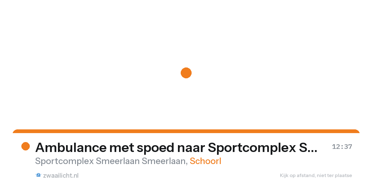 Ambulance met spoed naar Sportcomplex Smeerlaan Smeerlaan in Schoorl — 7 feb 2026