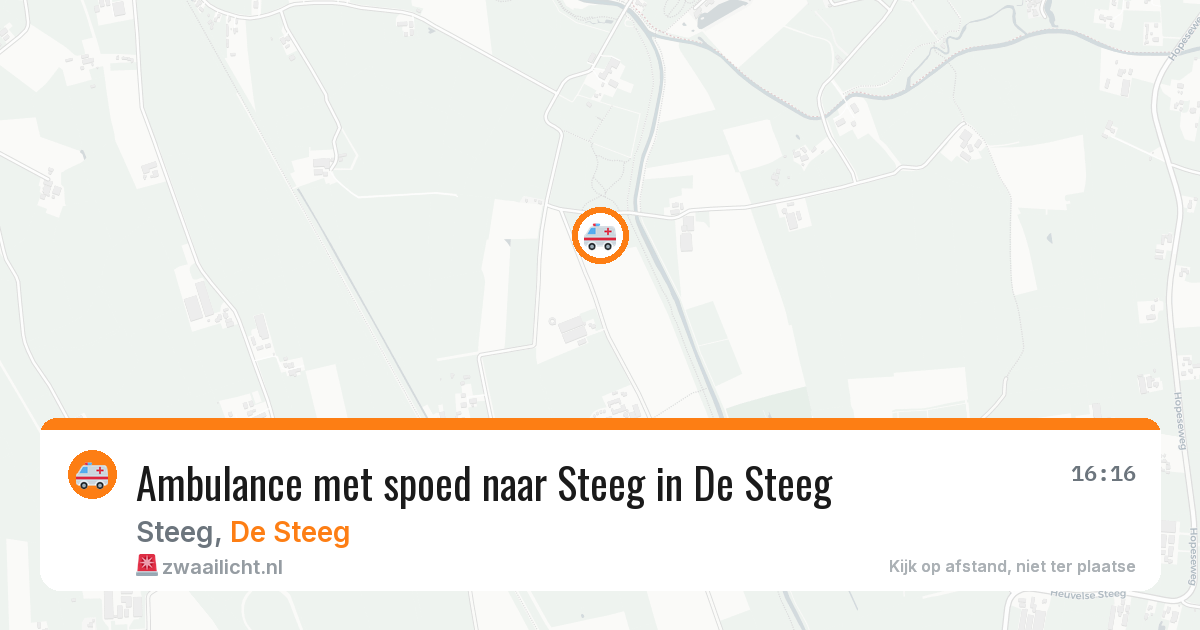 Ambulance met spoed naar Steeg in De Steeg — 7 mei 2026