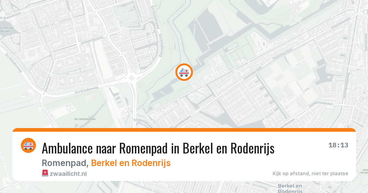 Ambulance naar Romenpad in Berkel en Rodenrijs — 7 apr 2026