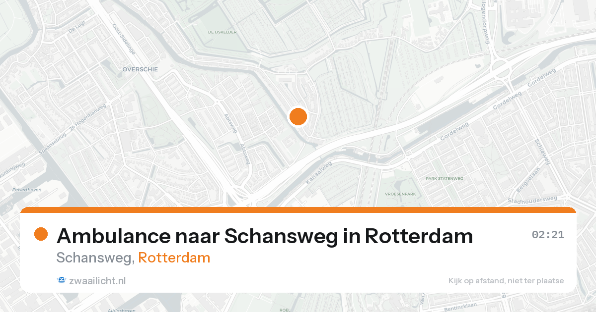 Ambulance naar Schansweg in Rotterdam — 5 jul 2026