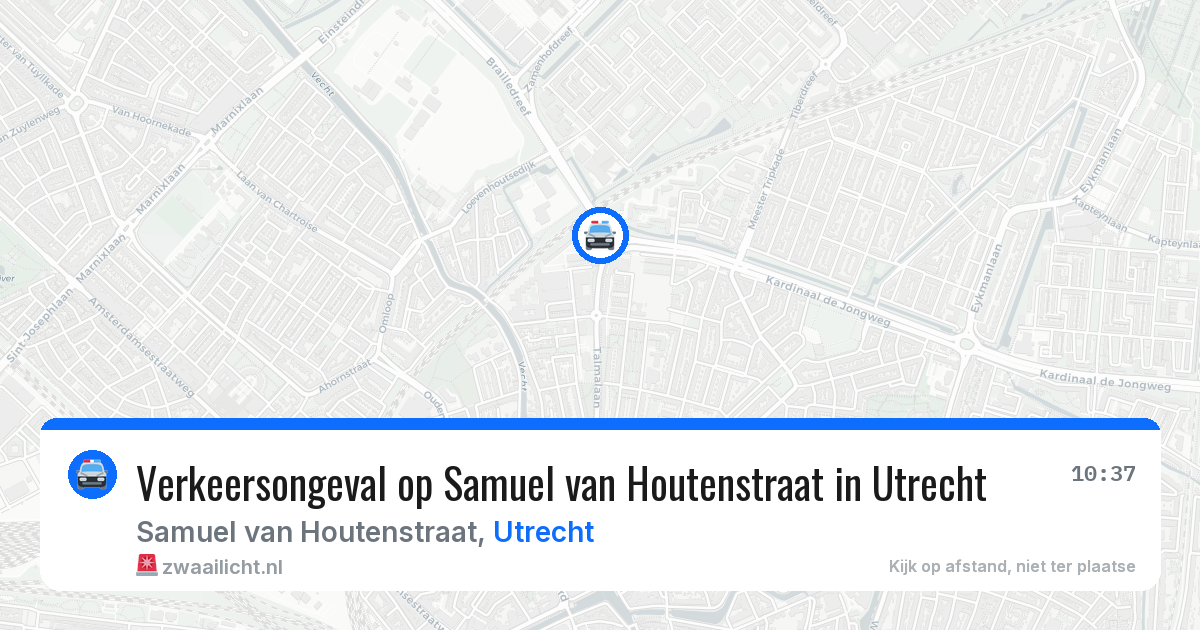 Verkeersongeval op Samuel van Houtenstraat in Utrecht — 1 apr 2026