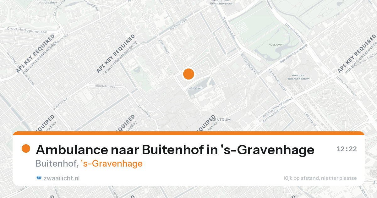 Ambulance naar Buitenhof in 's-Gravenhage — 26 aug 2026
