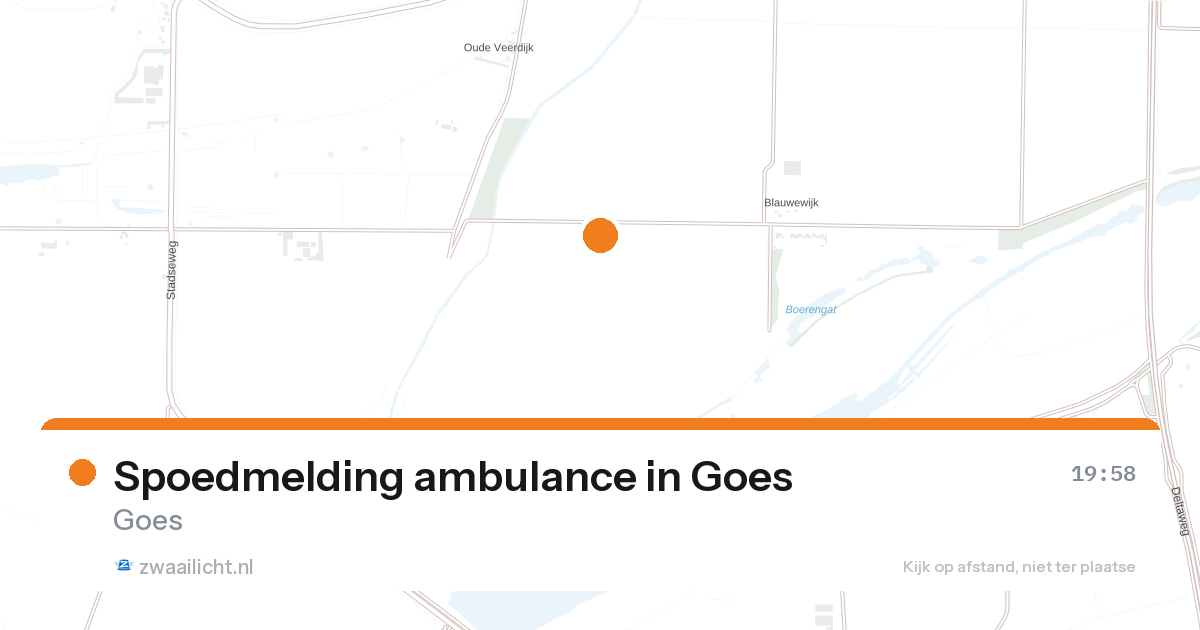 Spoedmelding ambulance in Goes — 26 aug 2026
