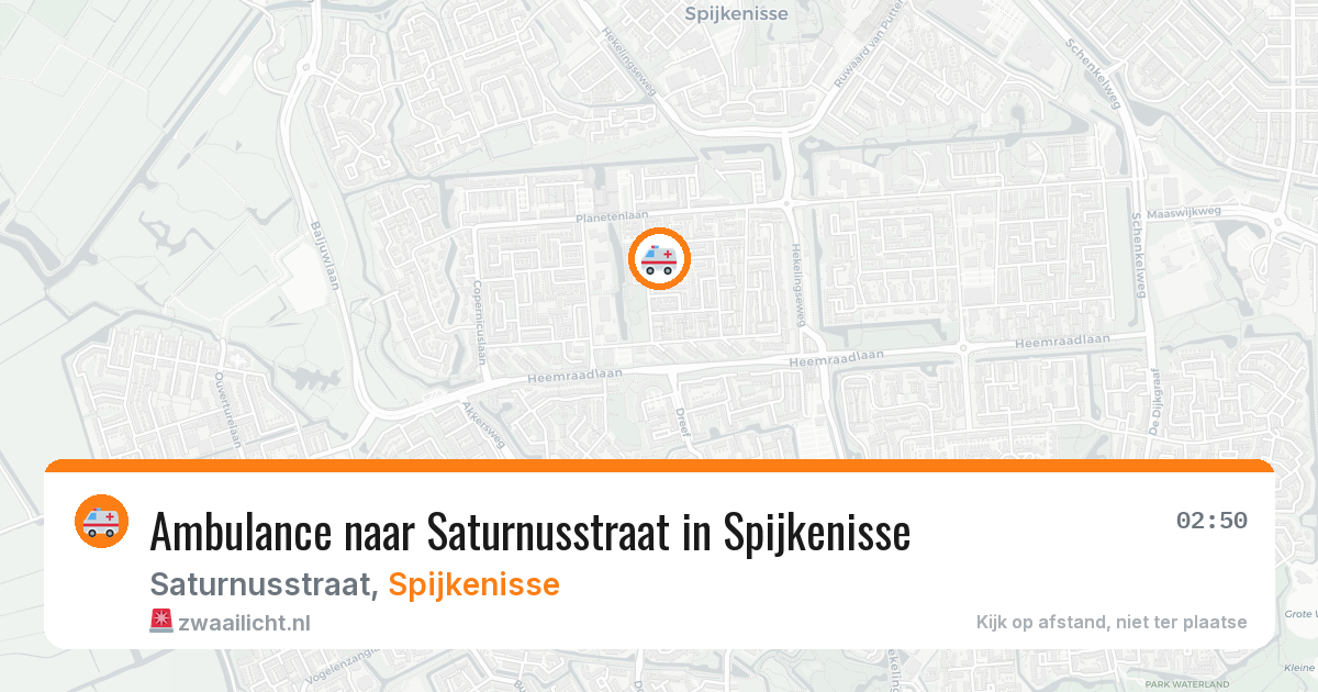 Ambulance naar Saturnusstraat in Spijkenisse — 16 jun 2026