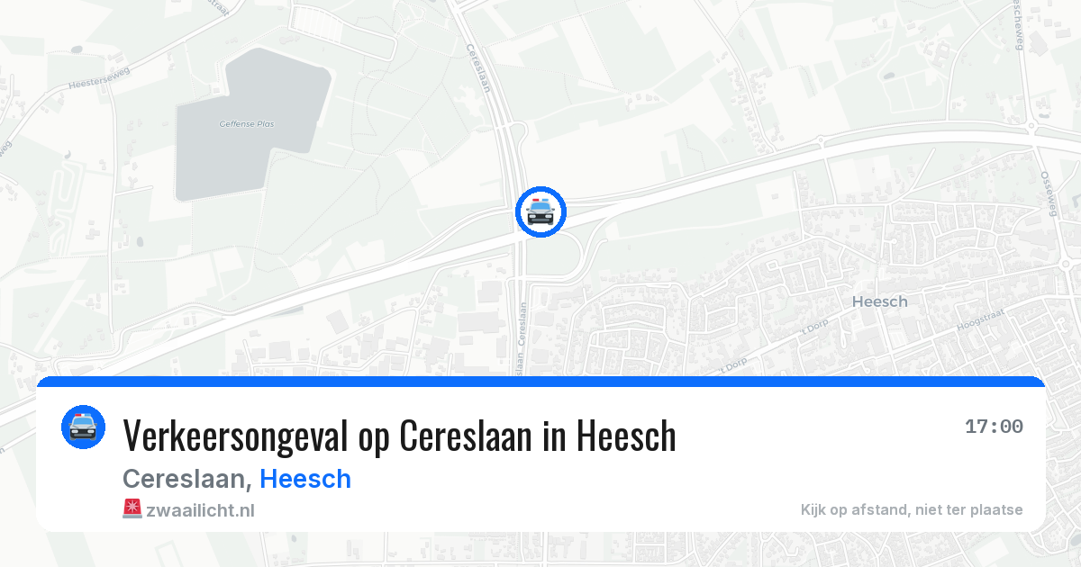 Verkeersongeval op Cereslaan in Heesch — 15 apr 2026