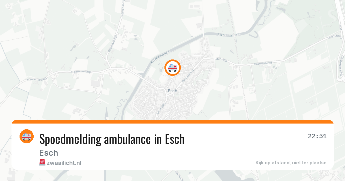 Spoedmelding ambulance in Esch — 29 apr 2026