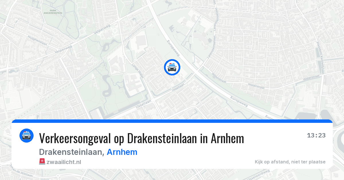 Verkeersongeval op Drakensteinlaan in Arnhem — 7 apr 2026