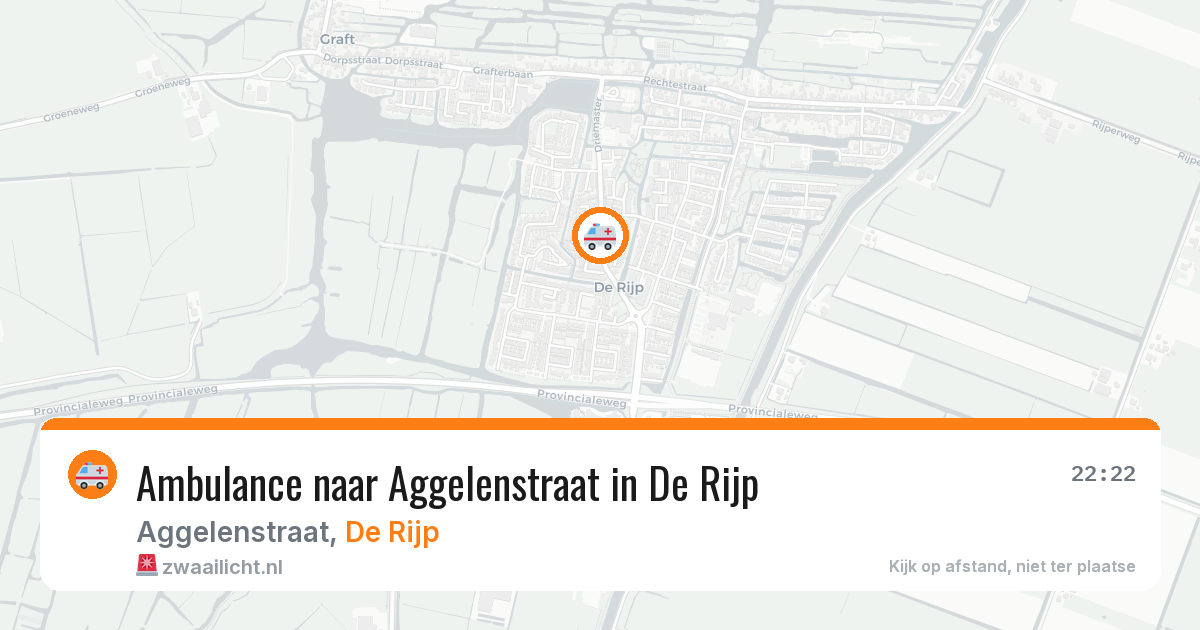 Ambulance naar Aggelenstraat in De Rijp — 21 apr 2026